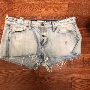 Paige size 29 distressed cut offs